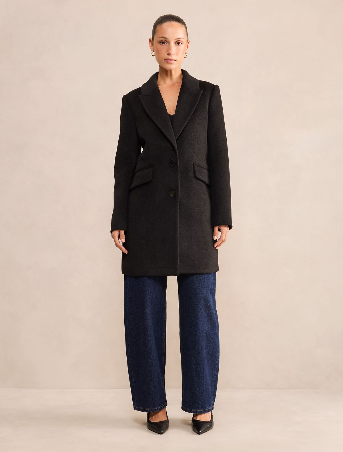 Avery Petite Single Breasted Coat