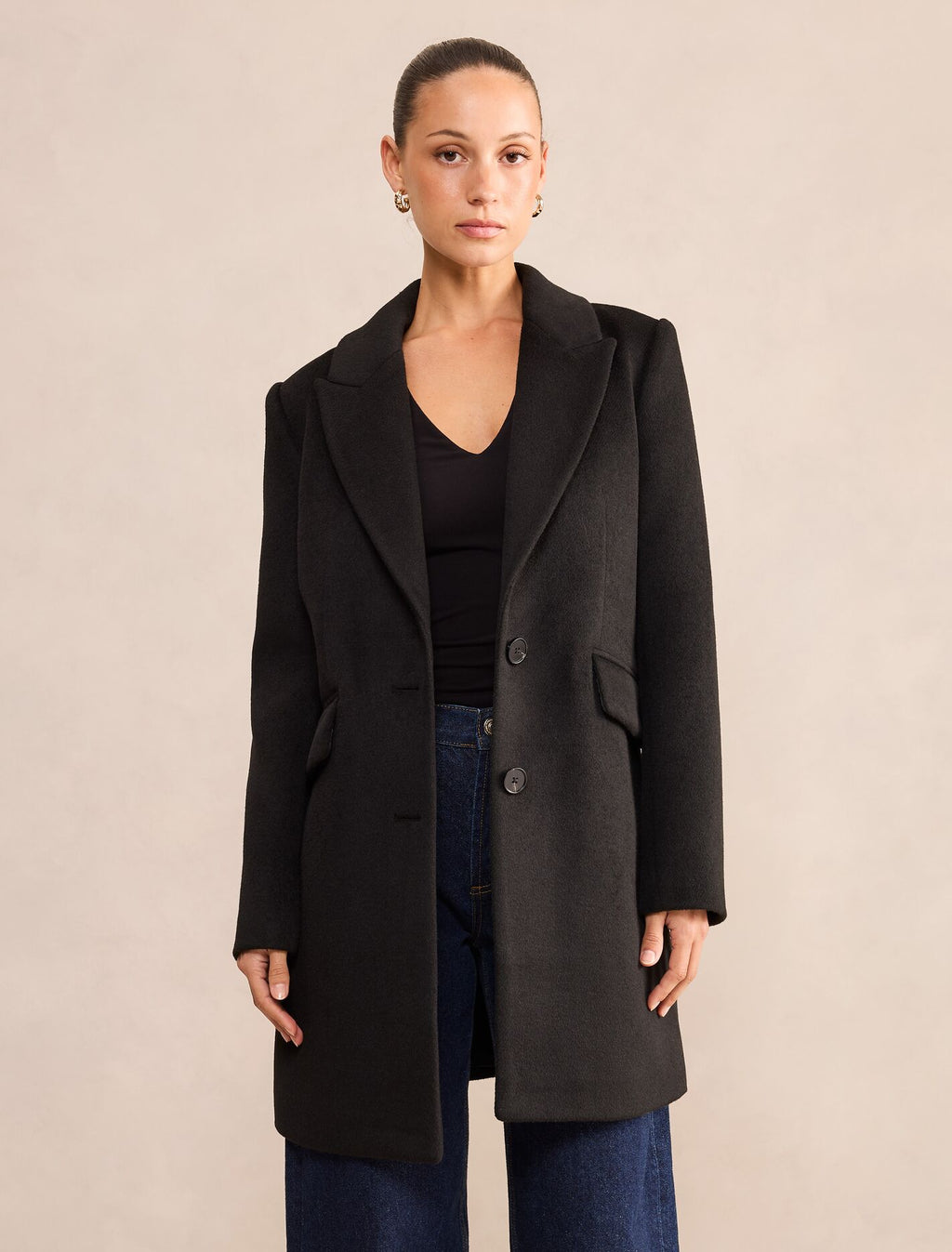 Avery Petite Single Breasted Coat