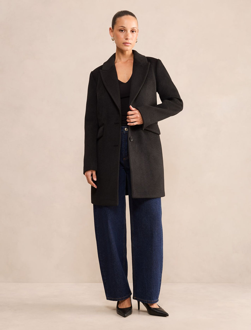 Avery Petite Single Breasted Coat