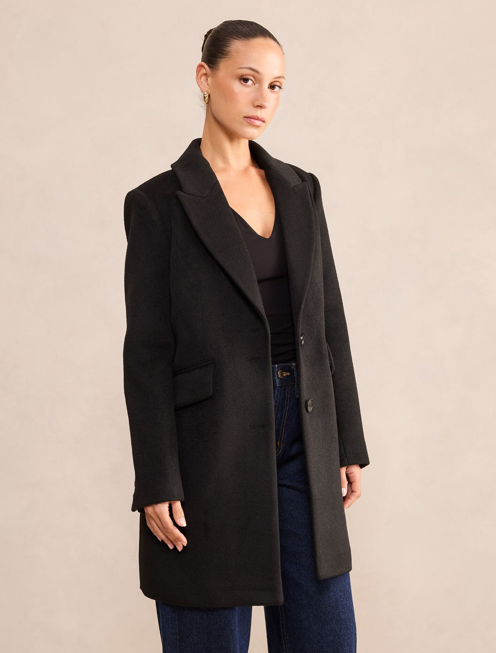 Avery Petite Single Breasted Coat