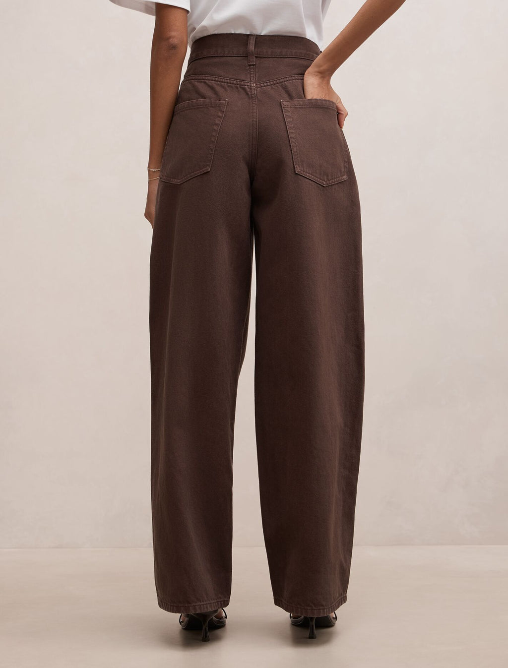 Gia Petite High Rise Wide Leg Jean