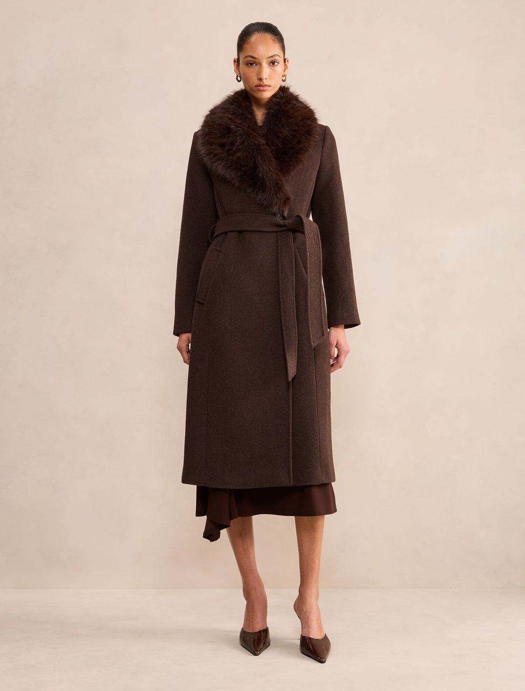 Esme Faux Fur Collar Coat