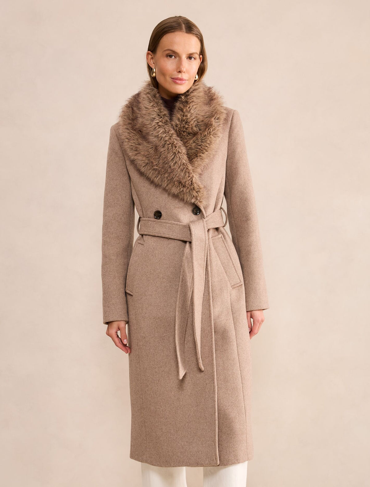 Esme Faux Fur Collar Coat