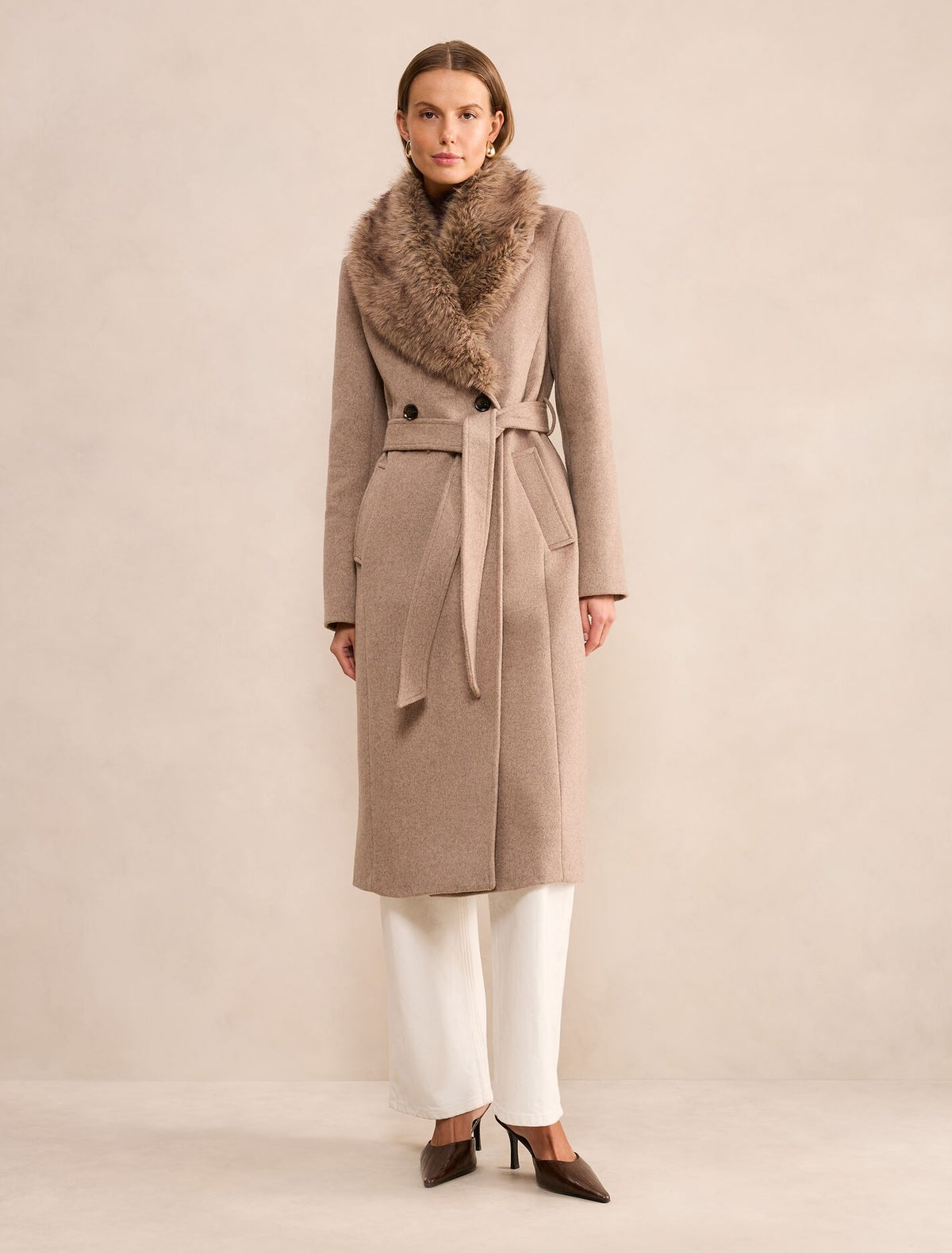 Esme Faux Fur Collar Coat