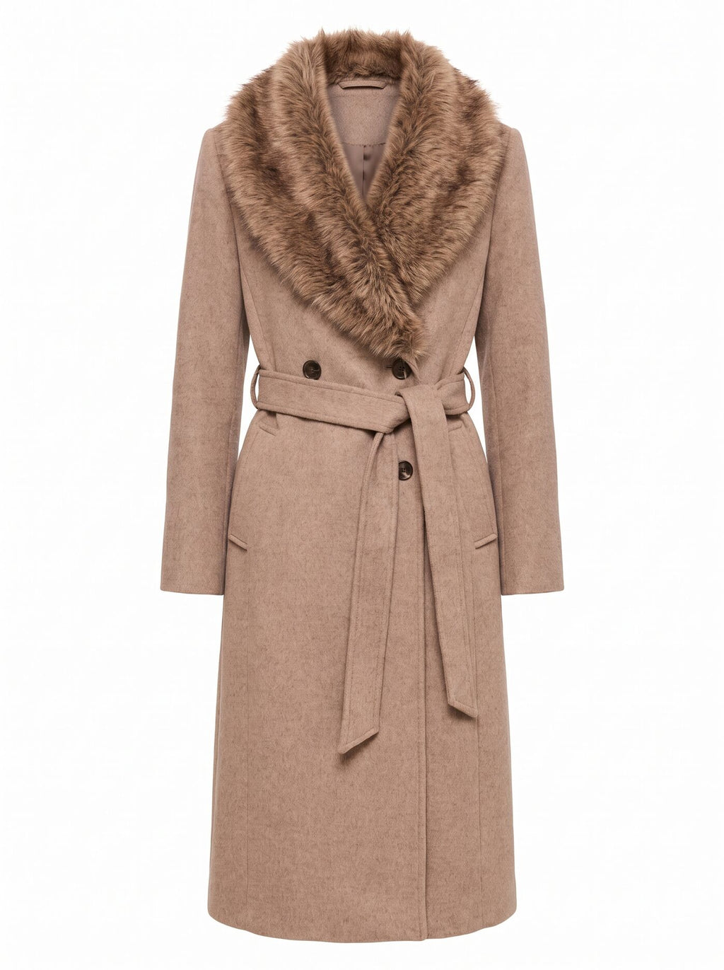 Esme Faux Fur Collar Coat
