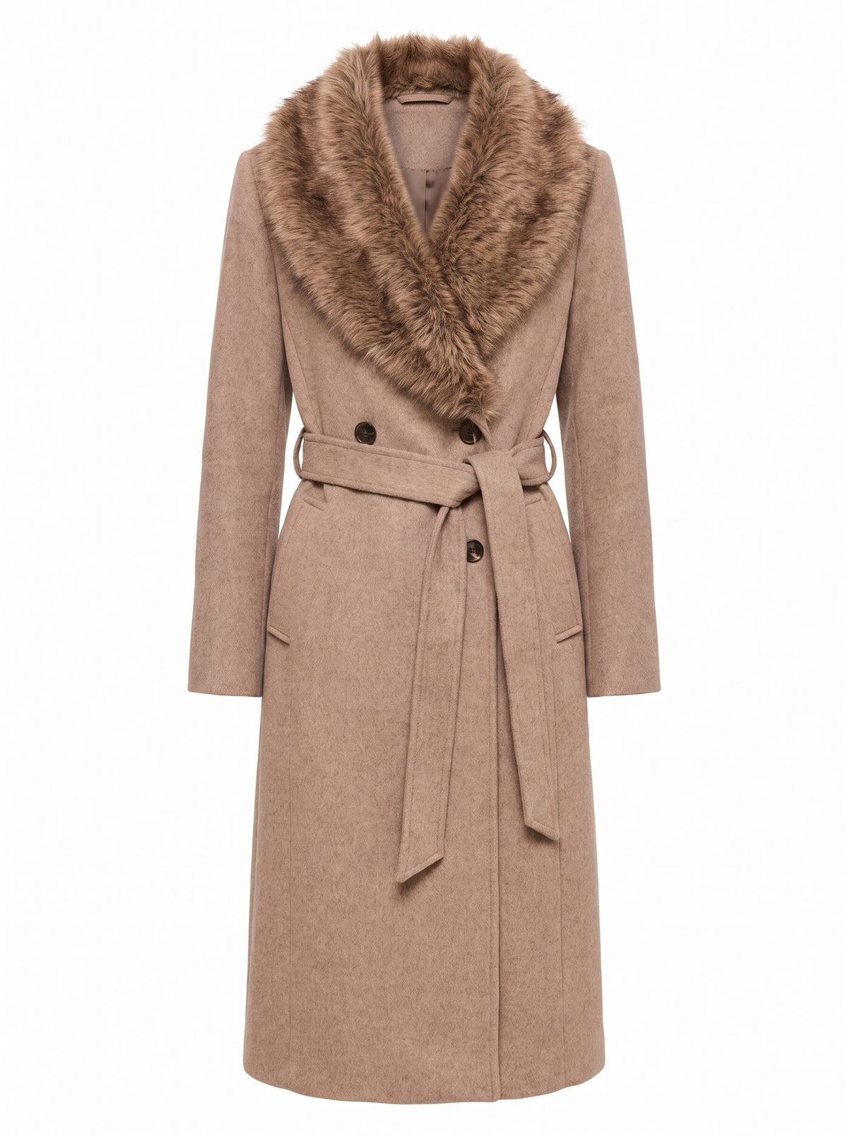 Esme Faux Fur Collar Coat