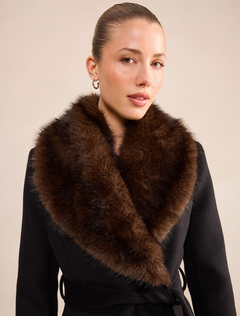 Esme Faux Fur Collar Coat