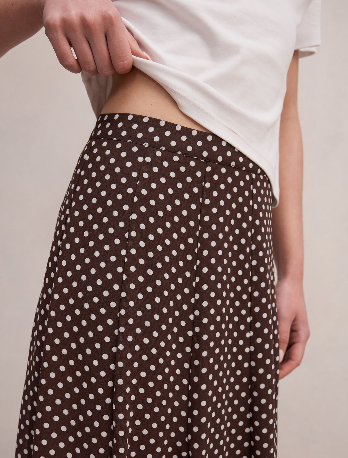 Allison Godet Midi Skirt