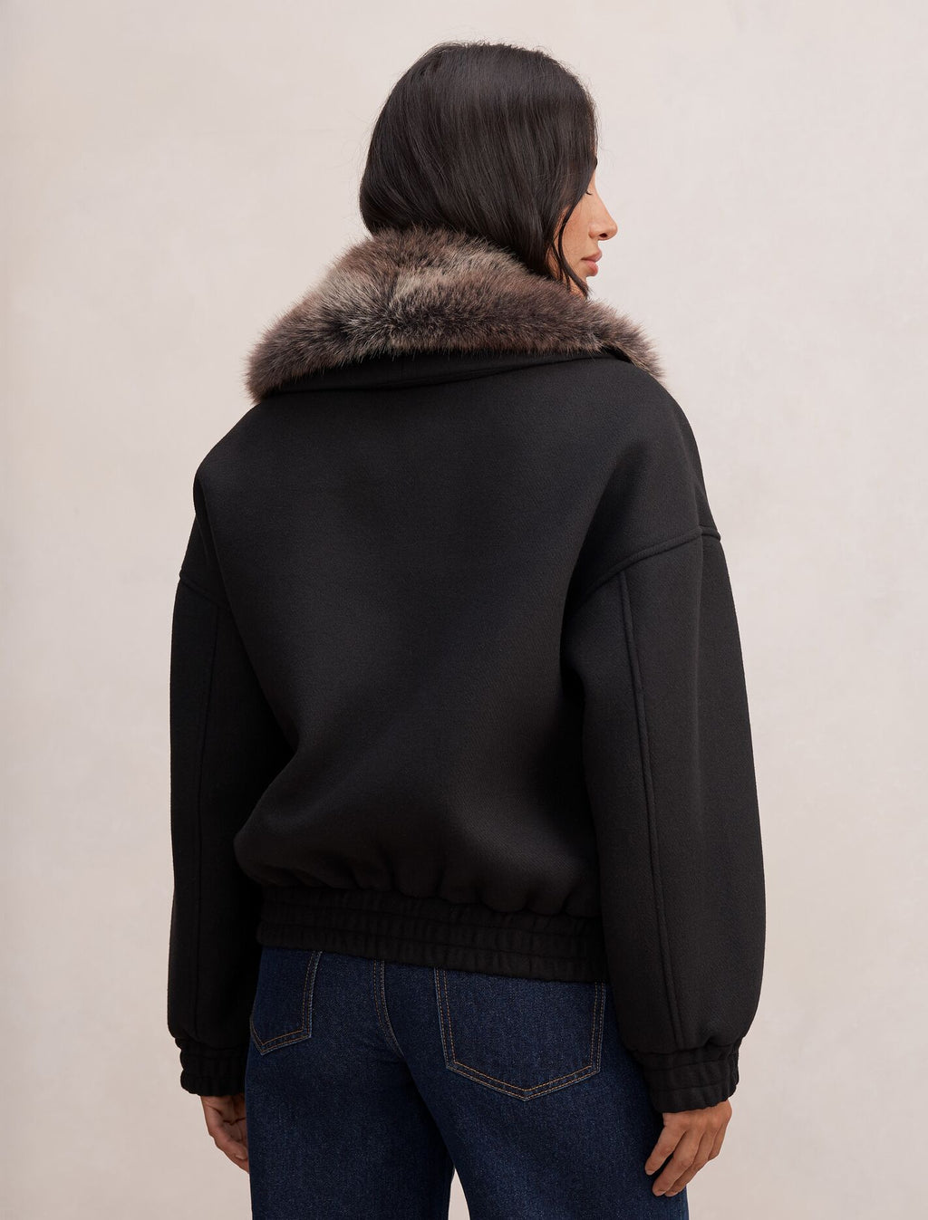 Megan Faux Fur Collar Jacket
