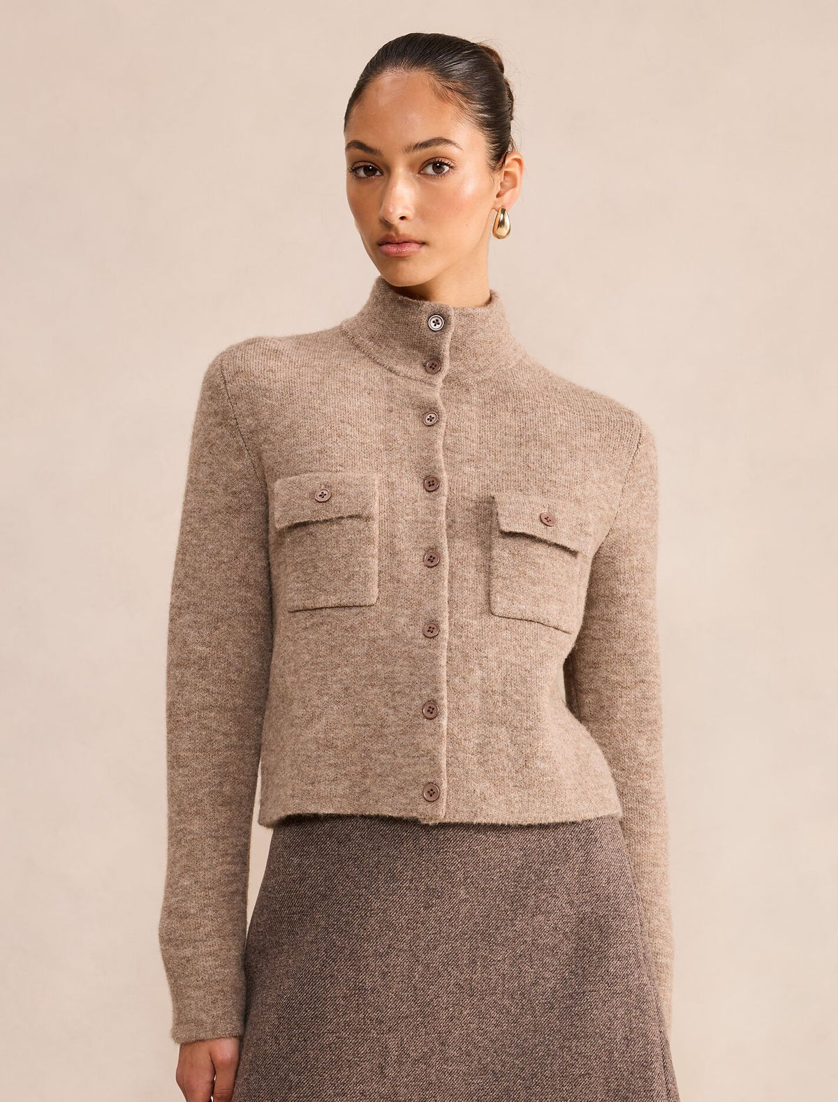 Piper Funnel Neck Cardigan