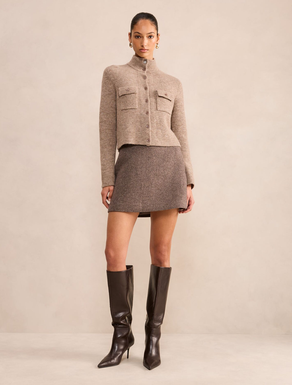 Piper Funnel Neck Cardigan