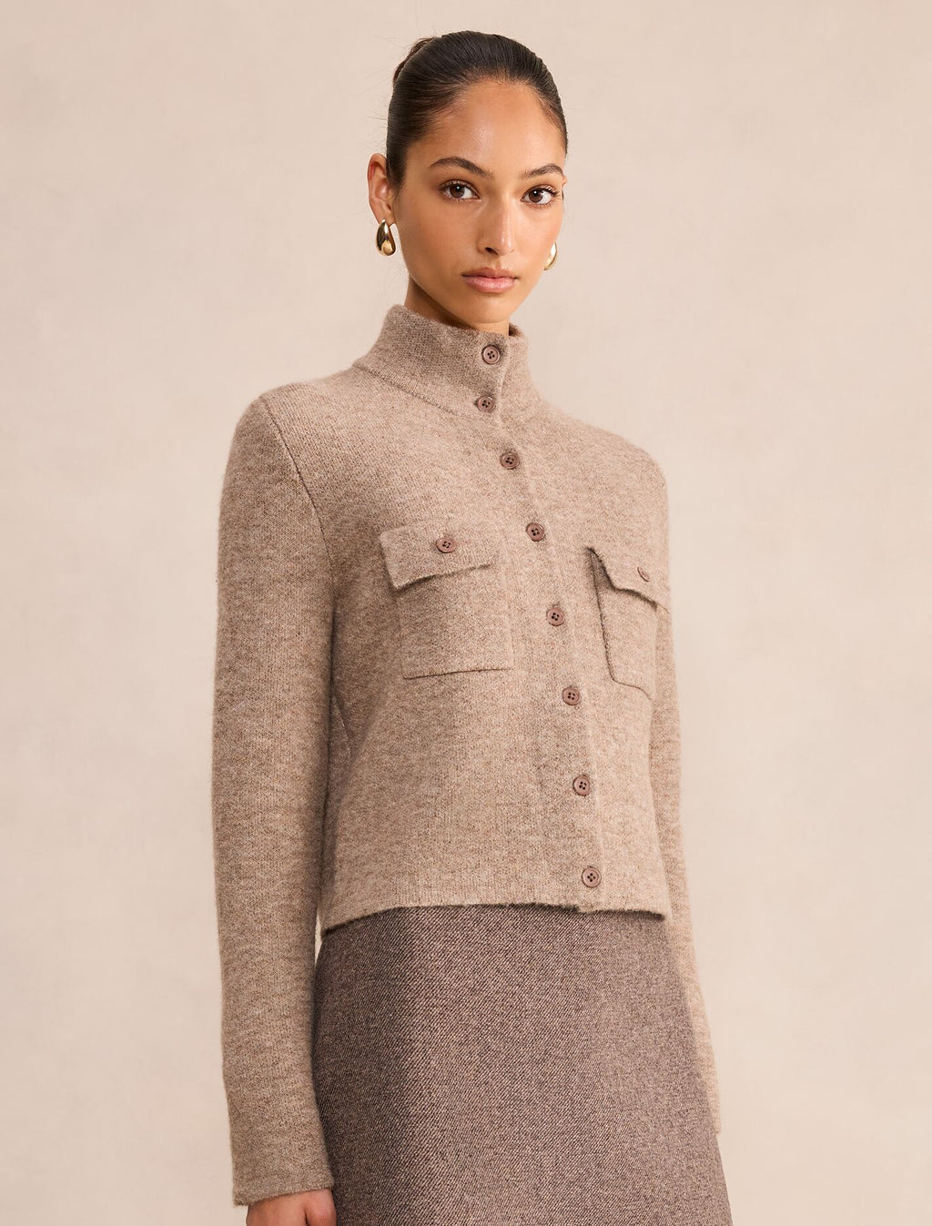 Piper Funnel Neck Cardigan