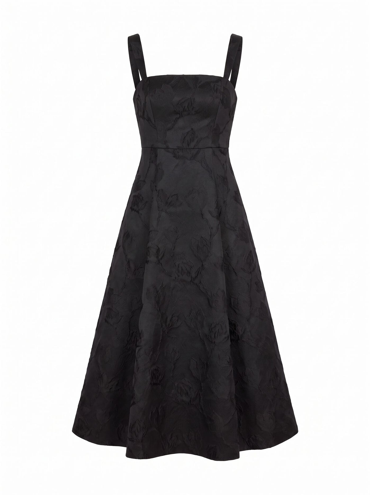 Willow Strappy Jacquard Midi Dress