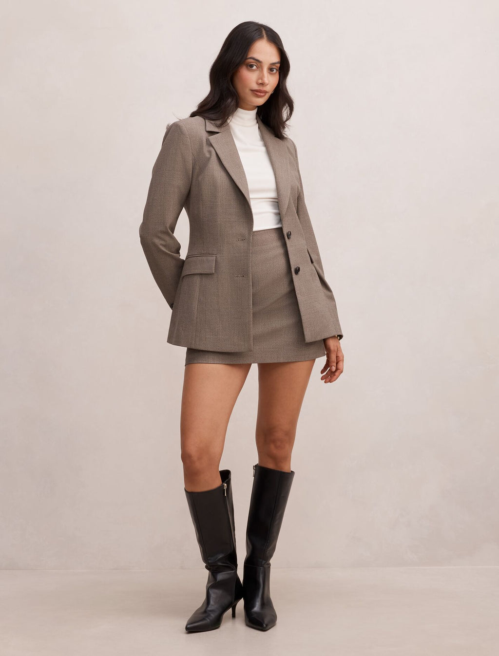 Clea Check Skirt