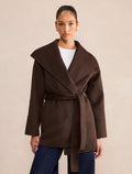 Clare Felled Wrap Coat