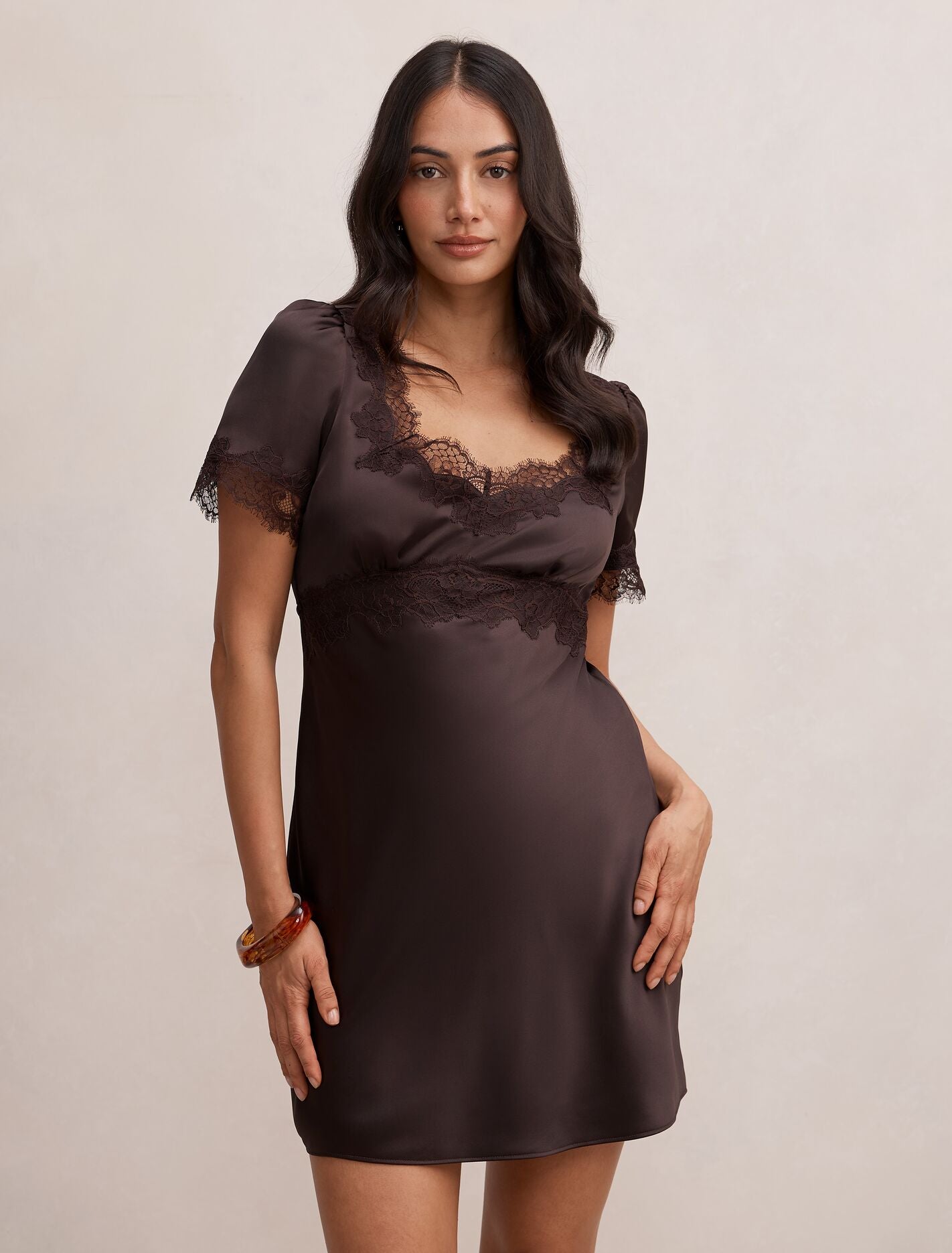 Marissa Satin Mini Dress