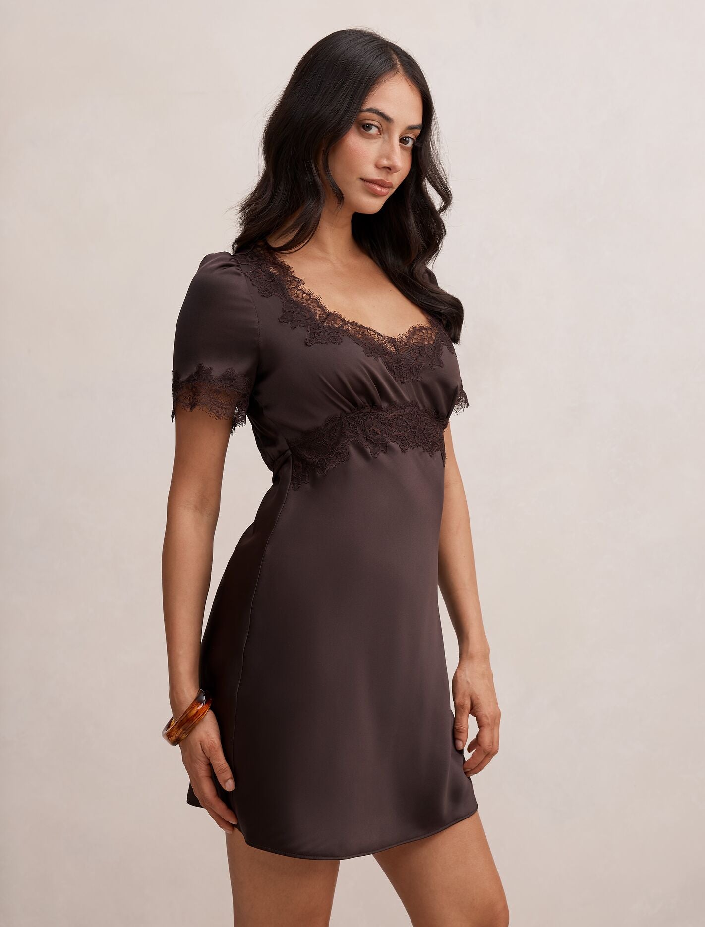 Marissa Satin Mini Dress