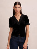 Perry Velvet Lace Top