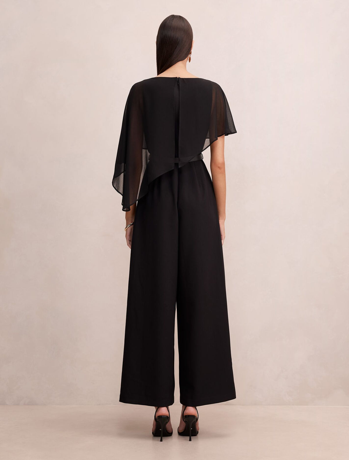 Leonie Cape Overlay Jumpsuit
