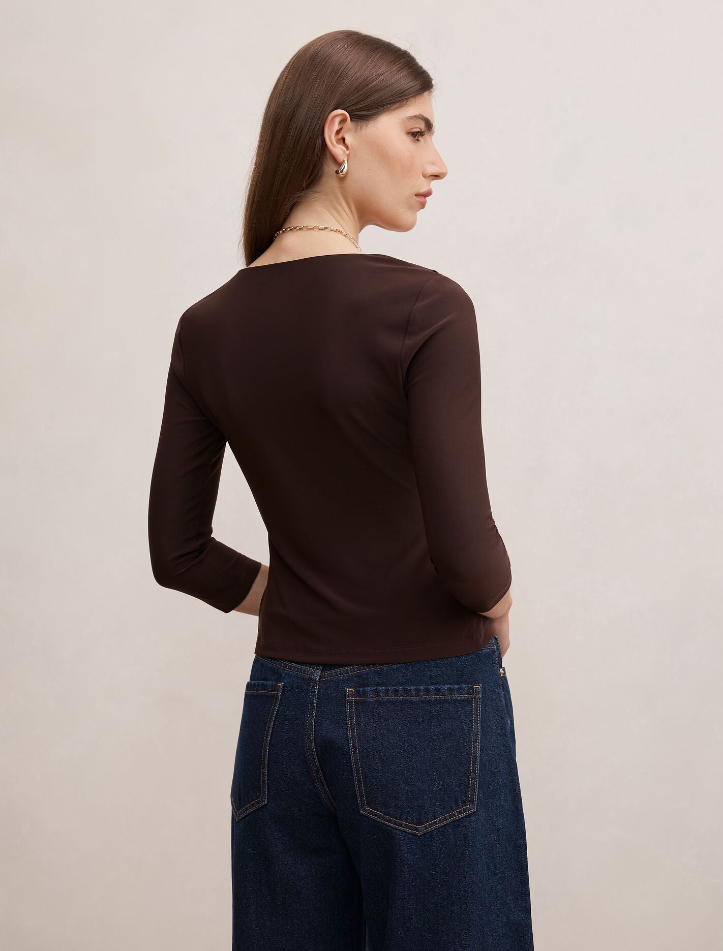 Orla Ruffle 3/4 Sleeve Top