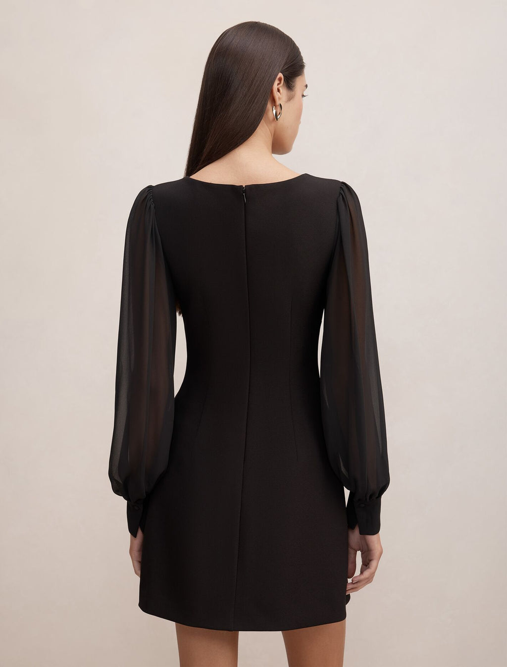 Twiggy Long Sleeve Button Mini Dress