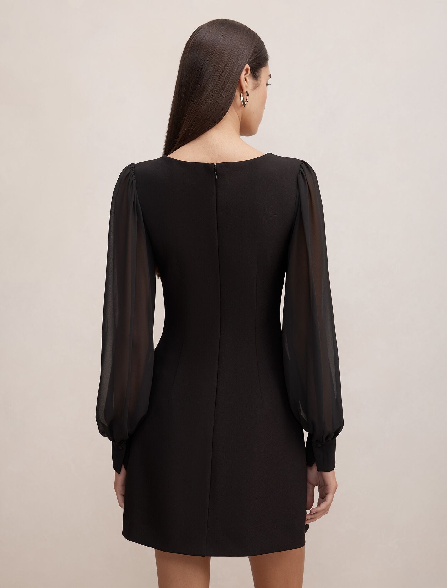 Twiggy Long Sleeve Button Mini Dress