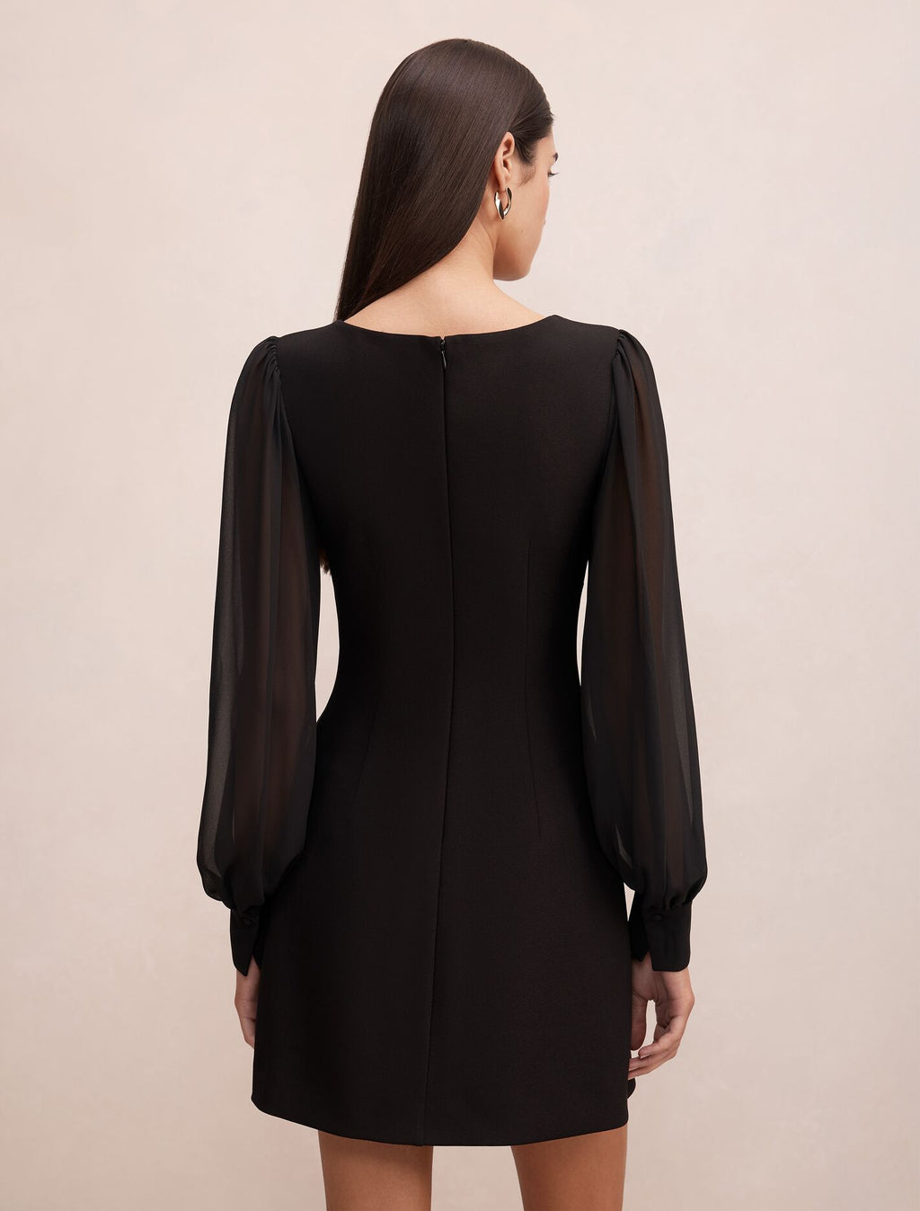 Twiggy Long Sleeve Button Mini Dress