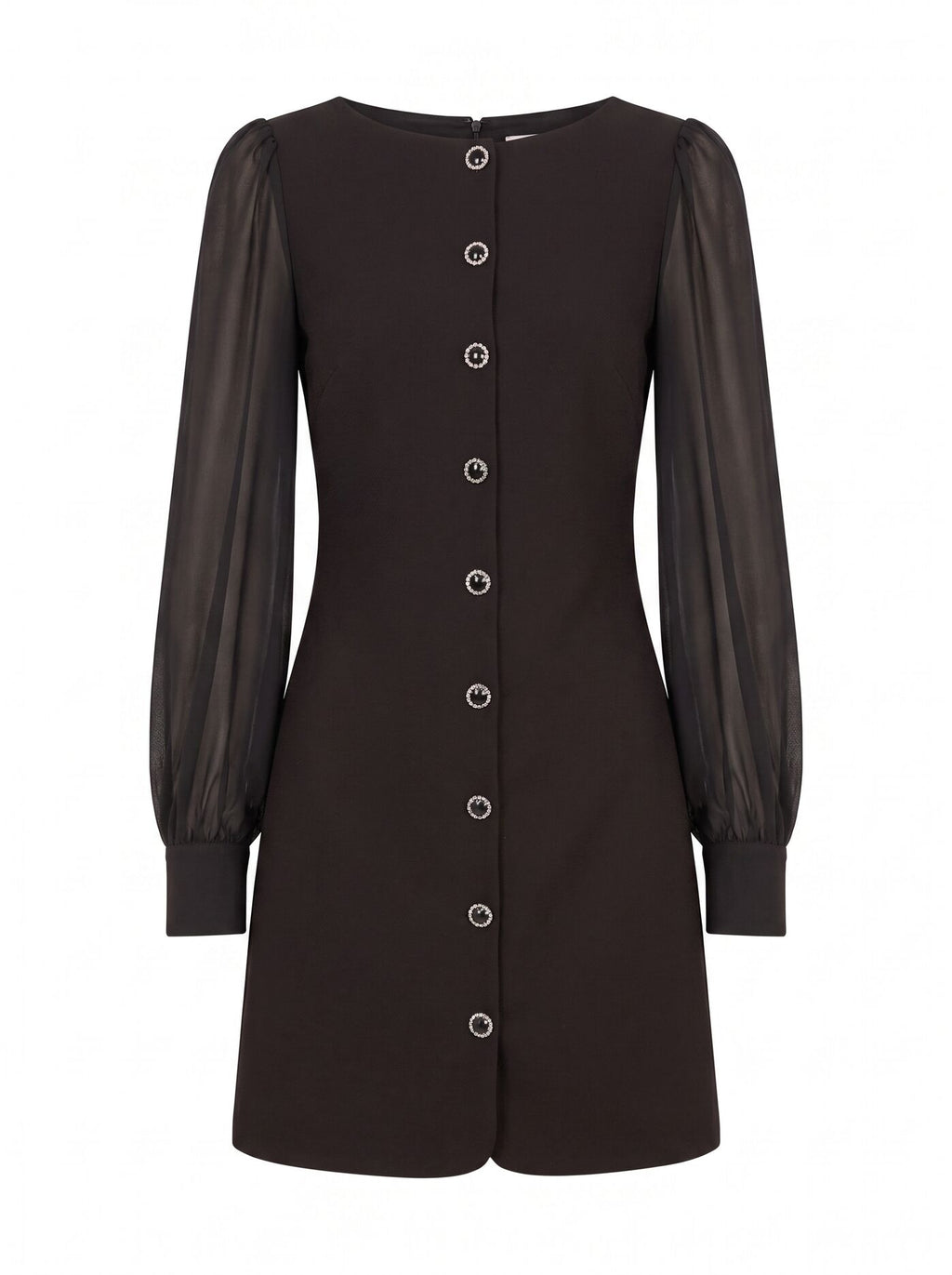 Twiggy Long Sleeve Button Mini Dress