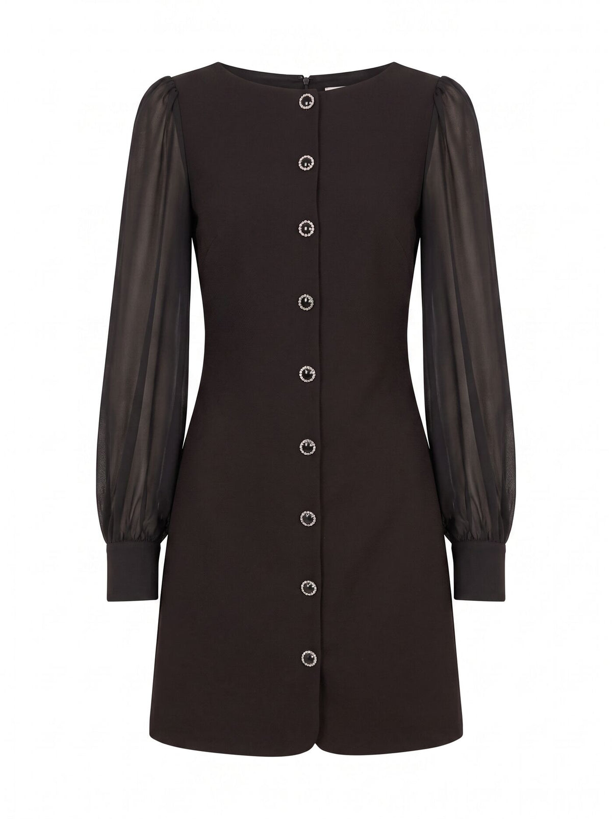 Twiggy Long Sleeve Button Mini Dress