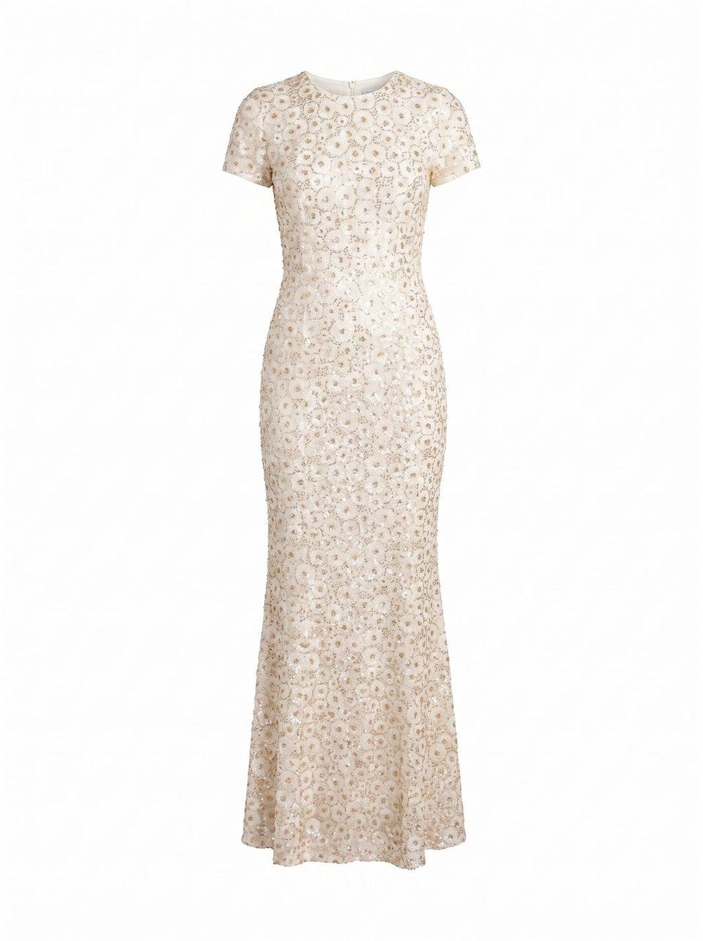 Ines Beaded Gown Gold