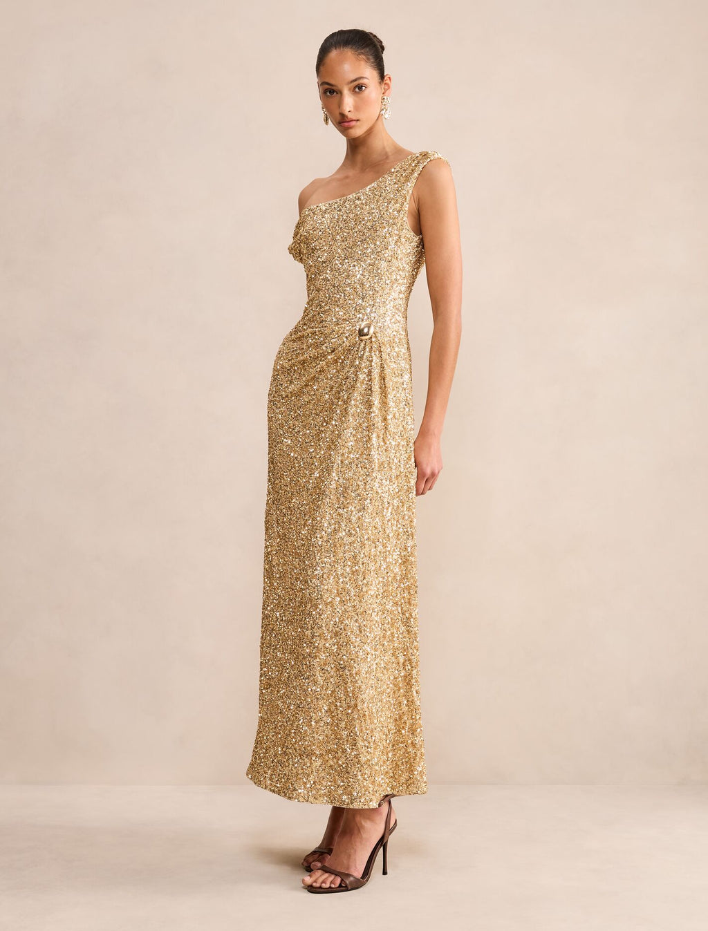 Raegan Sequin Asymmetric Gown