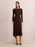 Mabel Long Sleeve Jersey Midi Dress