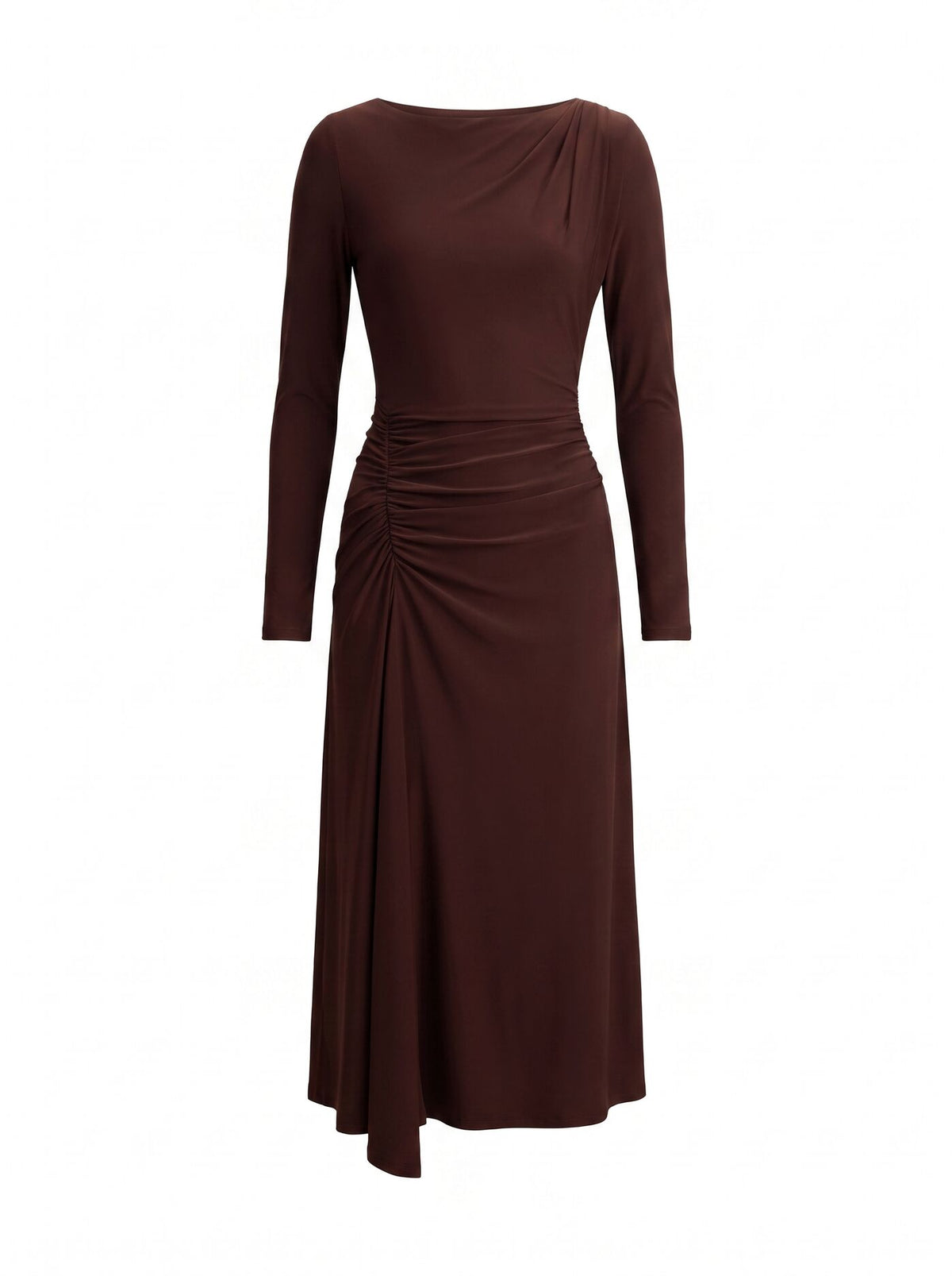 Mabel Long Sleeve Jersey Midi Dress