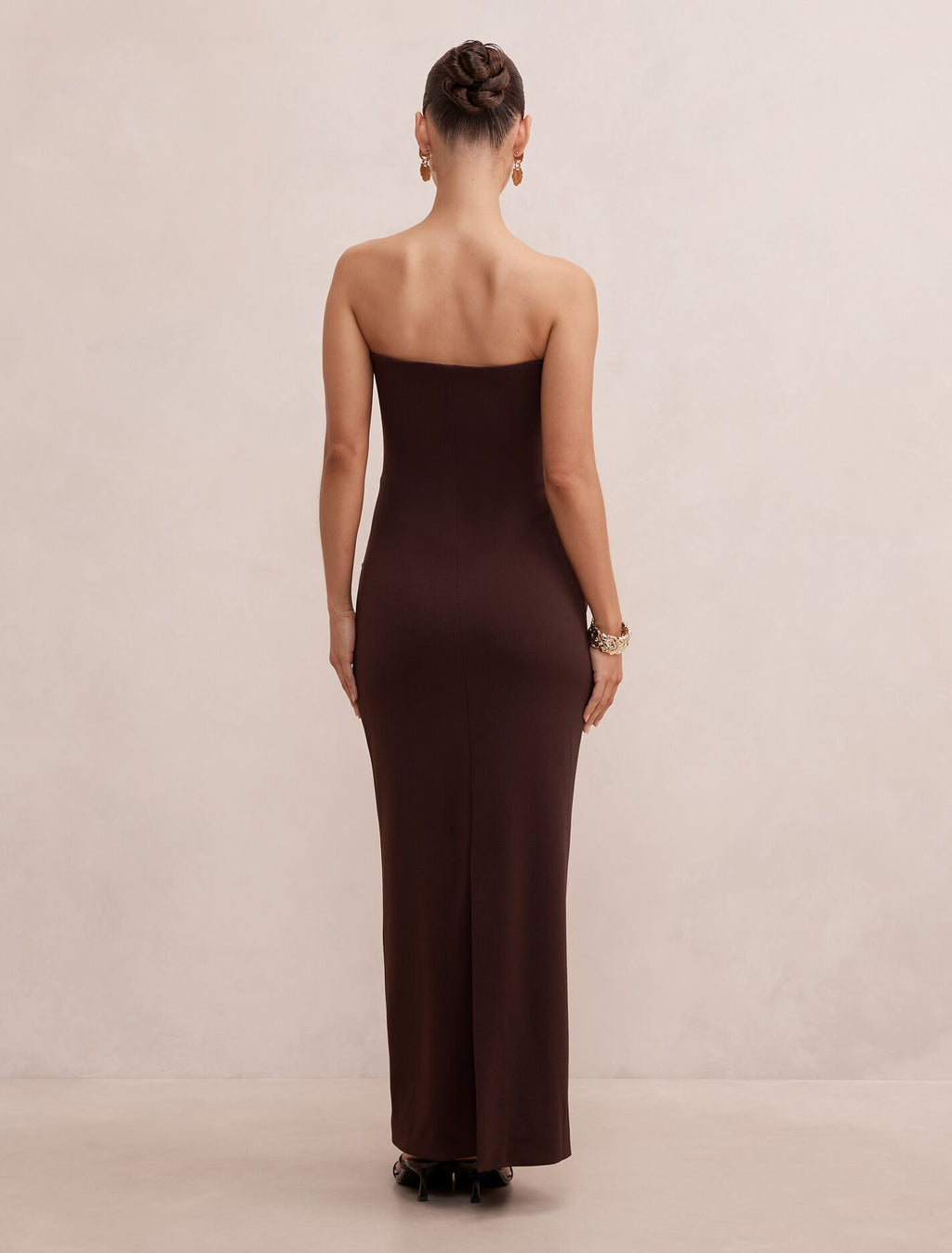 Lilah Petite Strapless Crepe Dress