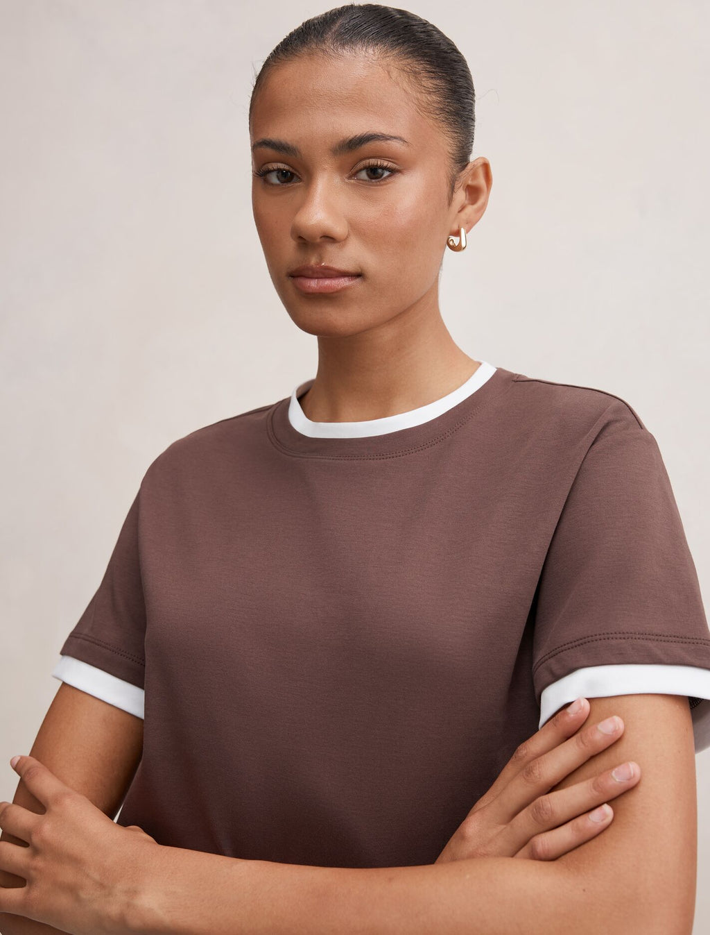 Charlie Contrast Layered Tee