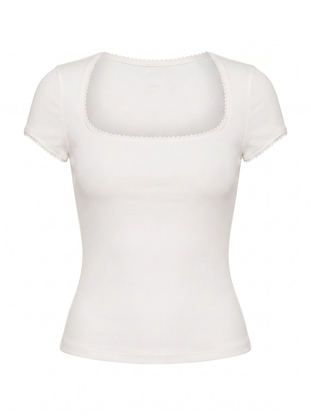 Esther Scoop Neck Trim Tee