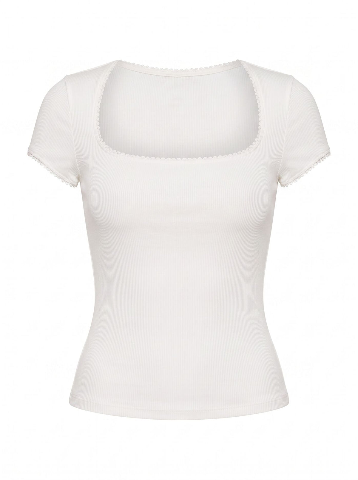 Esther Scoop Neck Trim Tee