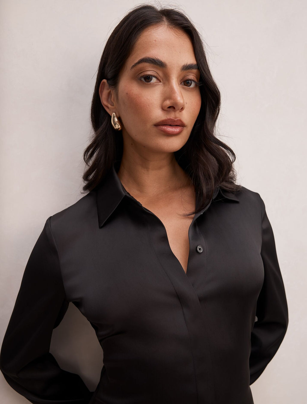 Gigi Fitted Cuffed Shirt