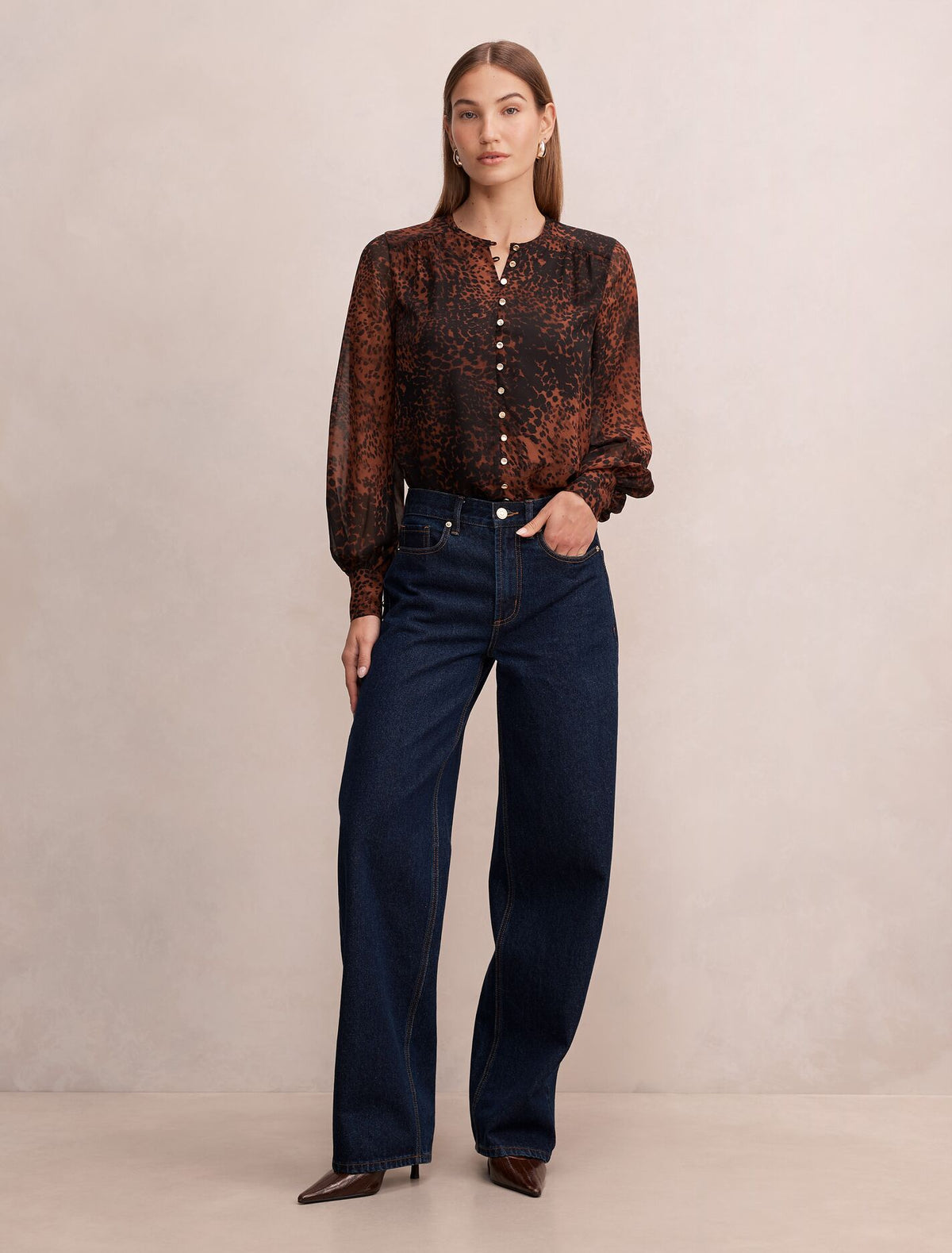 Rinna Printed Blouse