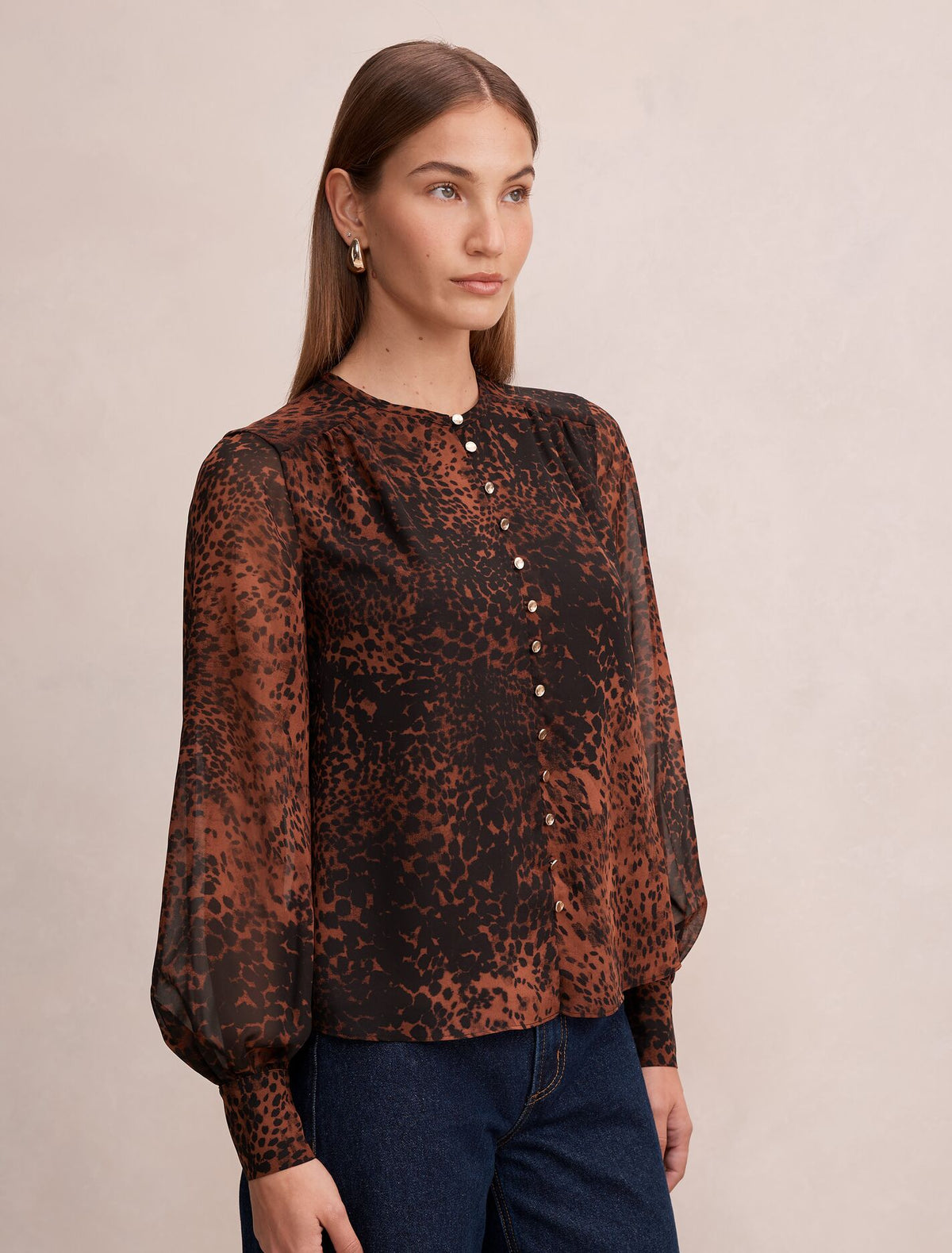 Rinna Printed Blouse