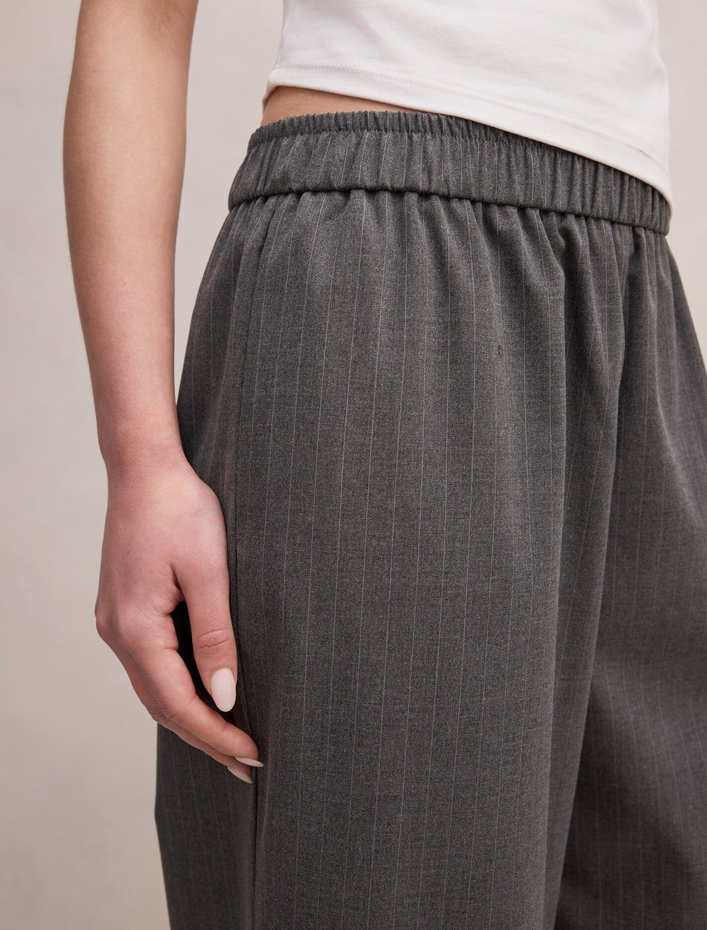 Ella Elastic Wide Leg Pants
