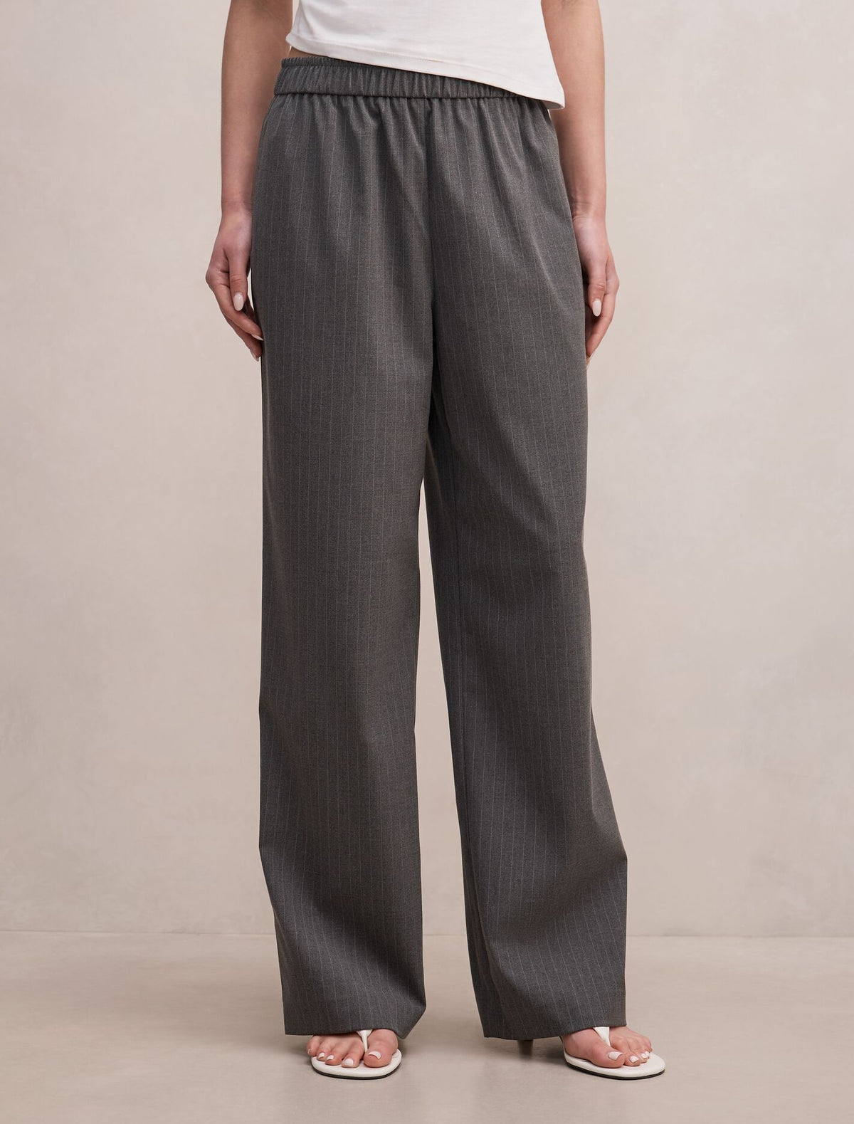Ella Elastic Wide Leg Pants