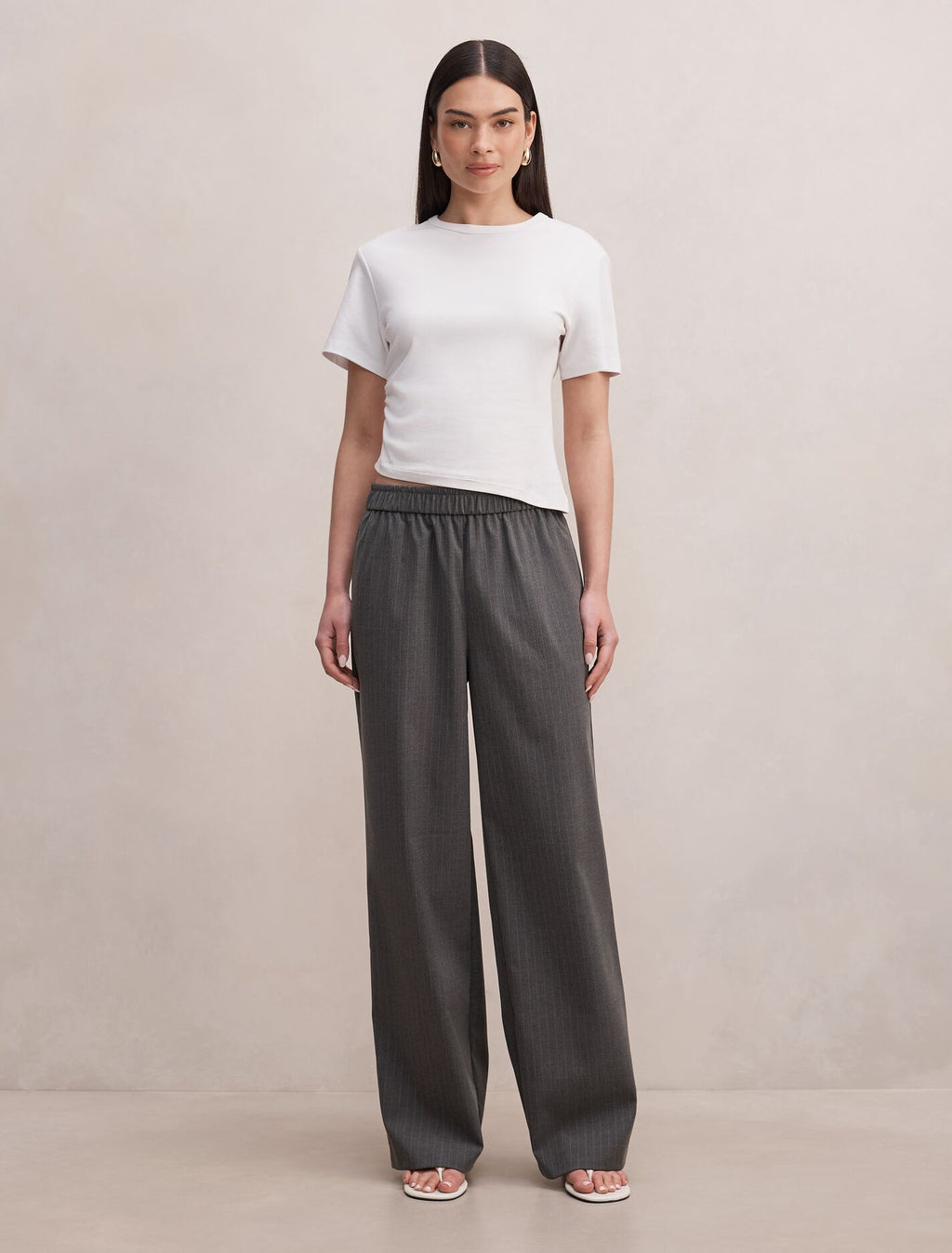 Ella Elastic Wide Leg Pants