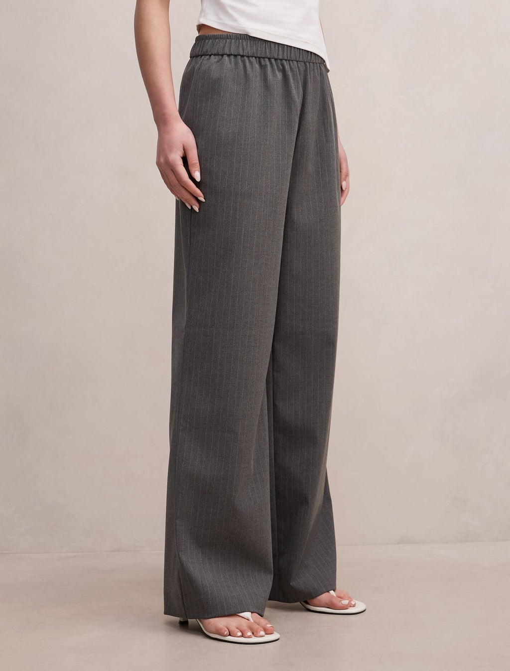 Ella Elastic Wide Leg Pants