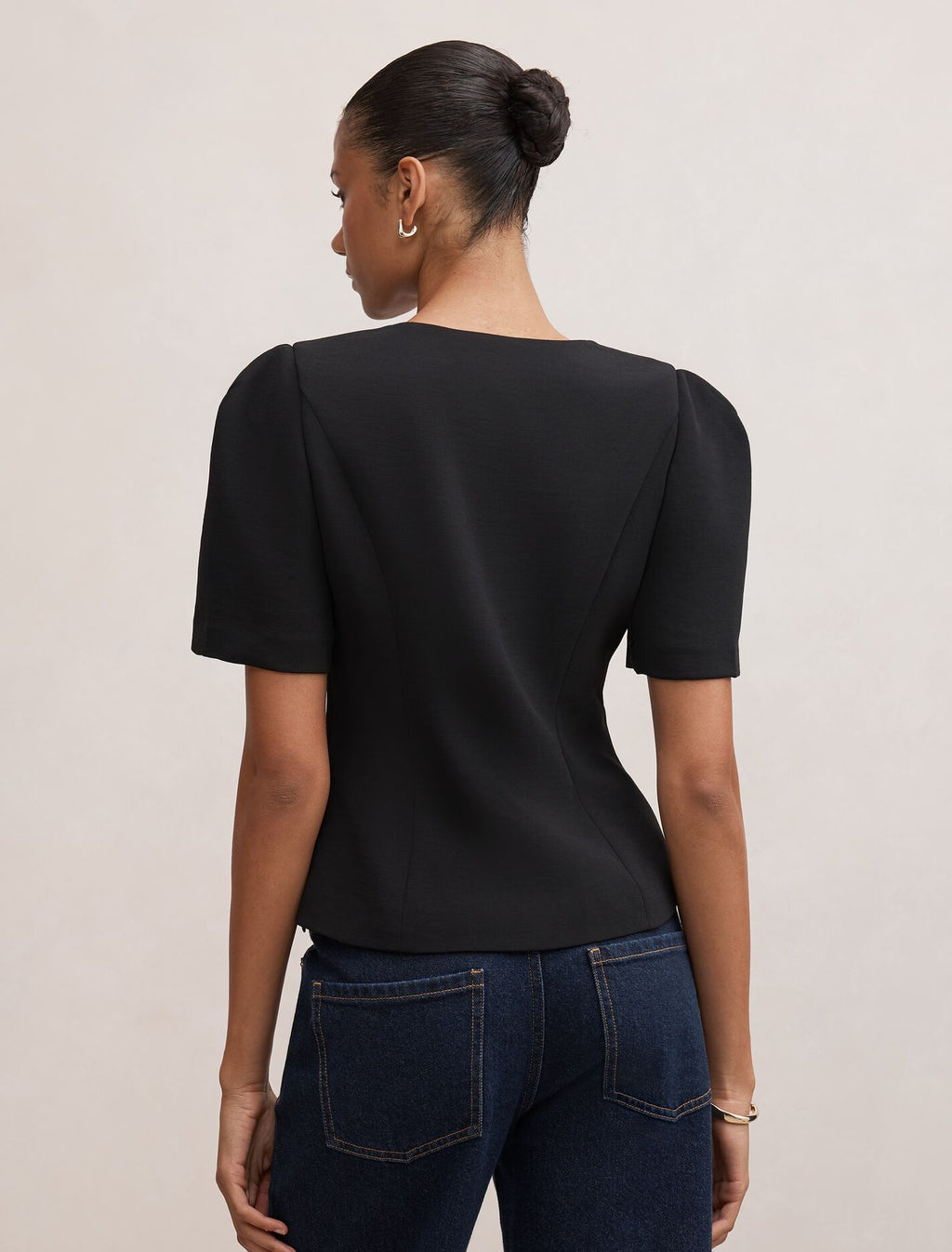 Josie One Button Tailored Blouse