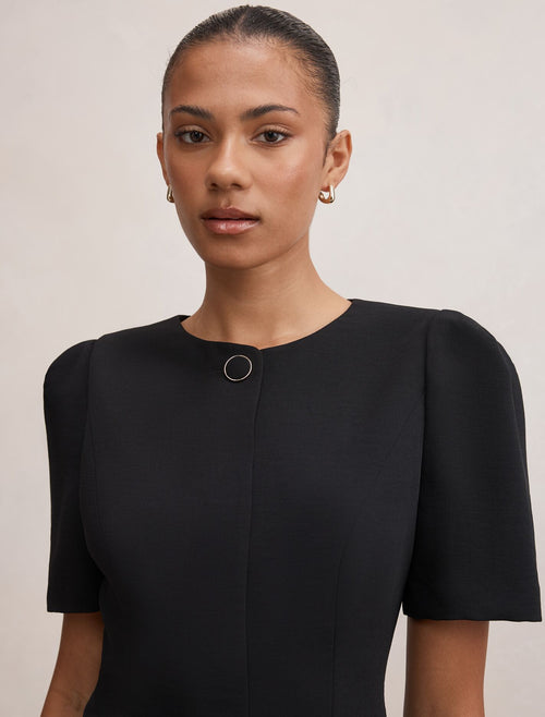 Josie One Button Tailored Blouse