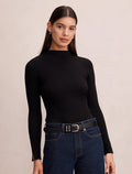 Sienna High Neck Knit Top