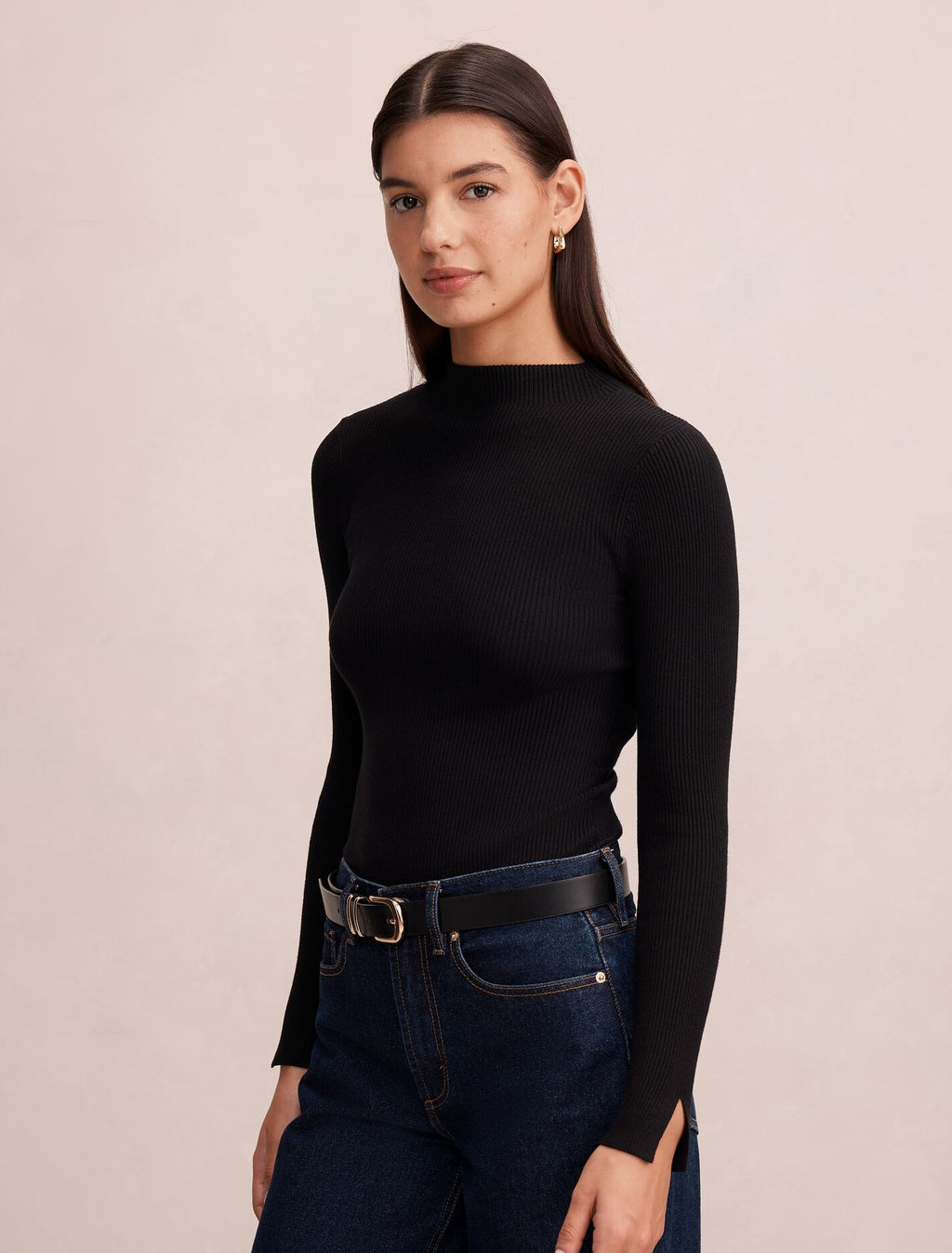Sienna High Neck Knit Top