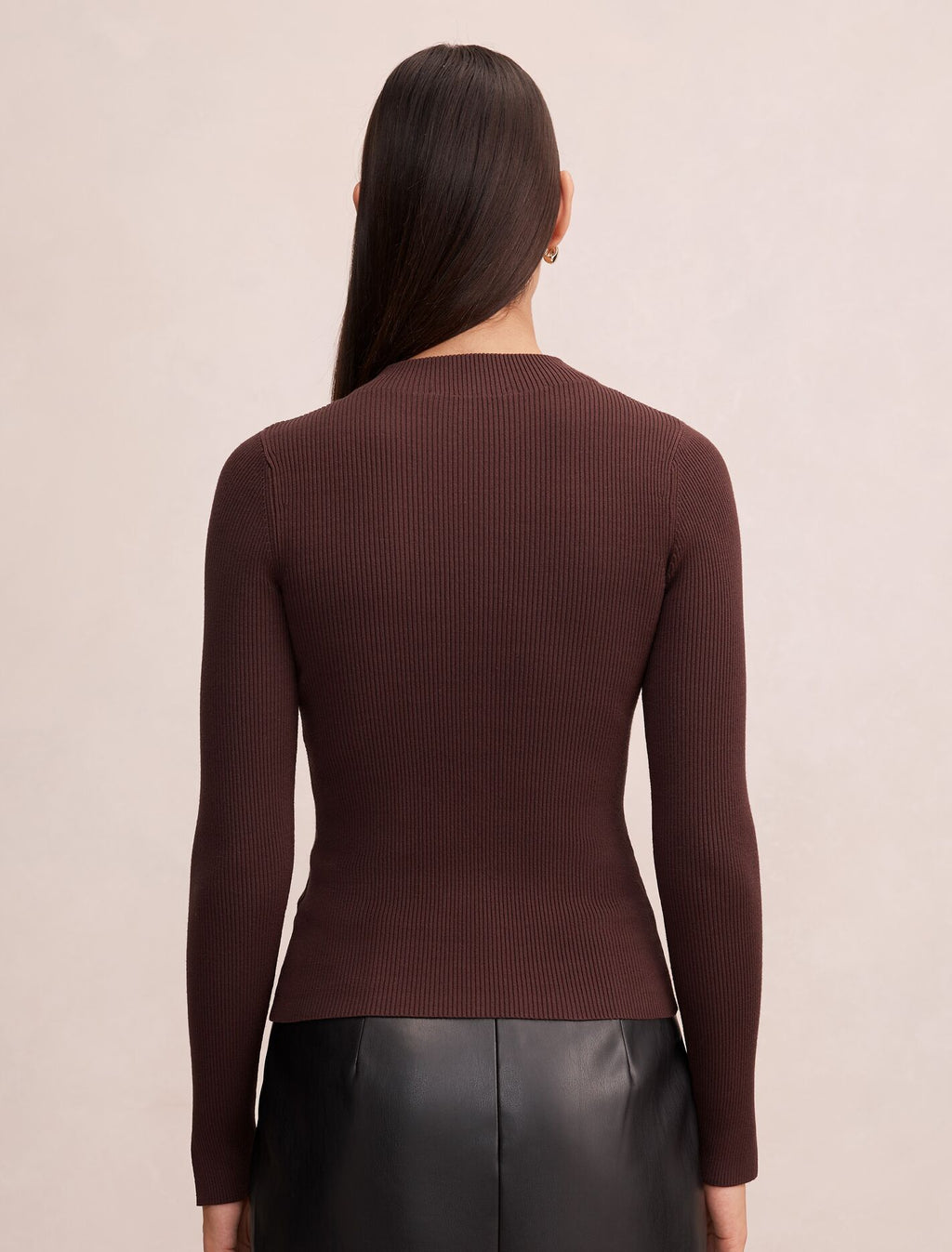 Sienna High Neck Knit Top