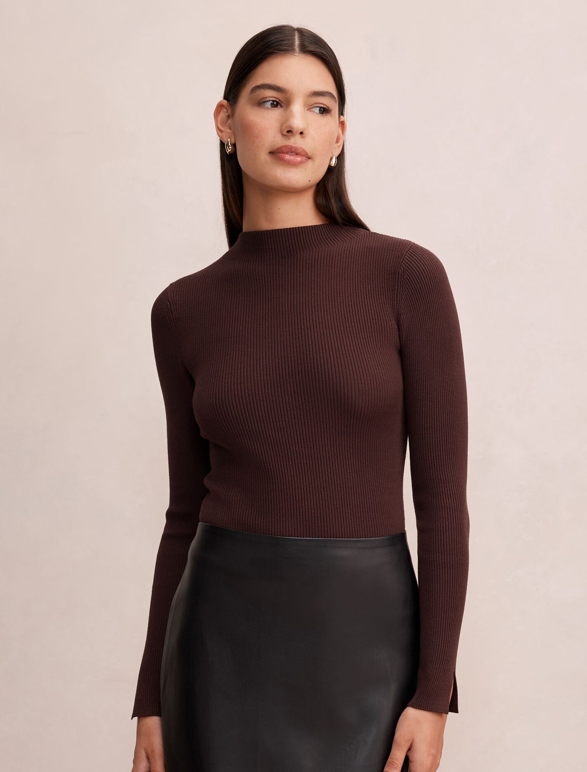 Sienna High Neck Knit Top